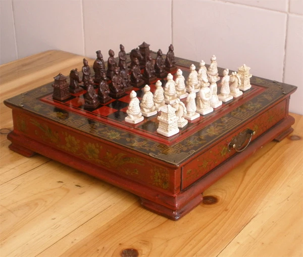 Gehoorzaamheid Metalen lijn Derbevilletest 2.5kgs door DHL High end gift Antieke schaken Collectibles Vintage 32  schaakspel Terracotta Leger stukken houten tafel schaakstukken|chess  collection|chess piecestable chess - AliExpress