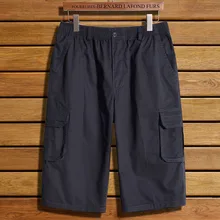 Отличное качество по колено Pantalones, De Los Hombres свободные плюс Размеры бермуды Hombre