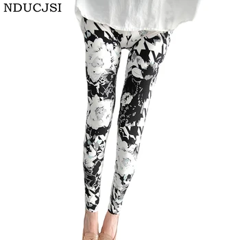 

NDUCJSI Push Up Shiny Casual High Quality Letter Lipstick Printed Legging Leggings Women Love Fitness Leggins Floral Sexy Pants