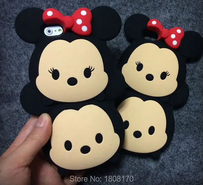 

Mickey Minnie Mouse Soft Case For Iphone 6 6S 4.7 Plus 5.5 I6 Cute Cartoon TSUM Silicone Gel Rubber Back skin Cover 1pcs