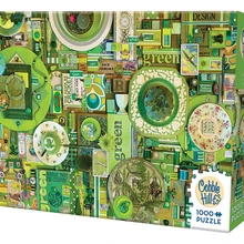 Cobble холм Радужный пейзаж зеленый 1000 шт головоломки игрушки вентиляторы ограниченное количество головоломки День рождения Рождественский подарок