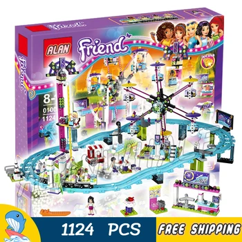 

1124pcs Friends Girls Princess Amusement Park Roller Coaster 10563 Figure Building Blocks Assemble Toy Compatible With LagoING