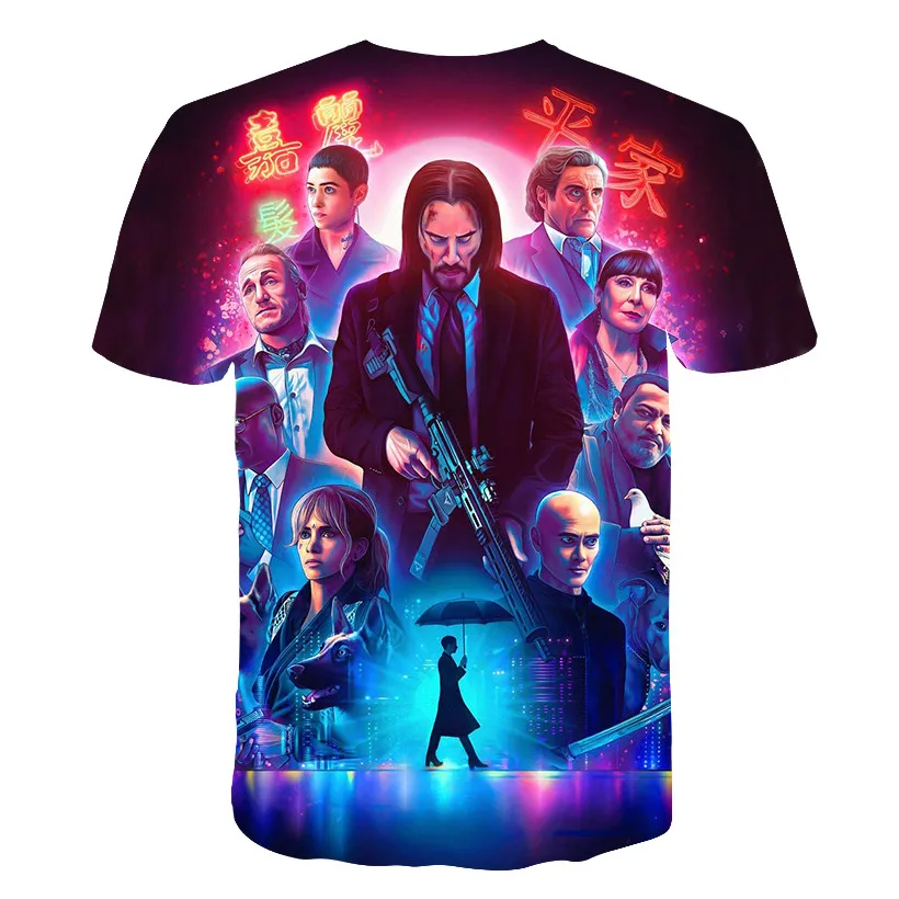 5 17 футболка John Wick the Boogie Man Movie 3d принт Wick: Chapter 3 Parabellum с круглым вырезом|Футболки| |