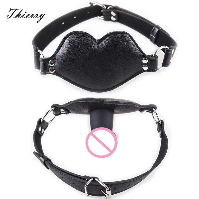 Thierry Dildo Gag Mouth Gag Fetish SM Toys Bondage Penis Harness Adult Game  Sex Toys Sex