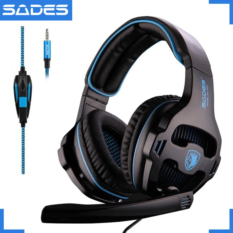 SADES игровая стереогарнитура с разъемом 3 5 мм для PS4 Xbox One ПК Mac телефонов и