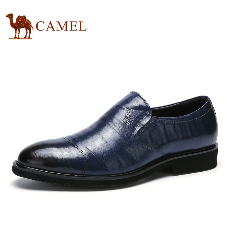 Camel Men's Genuine Leather Lace-up Shoes Office Formal Dress Shoes Male A632005260