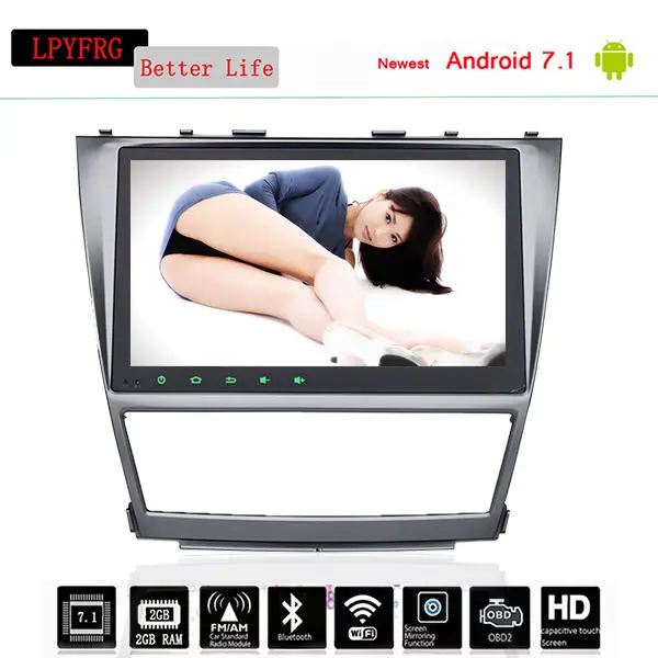 Автомобильный DVD плеер 1024*600 2Din android 10 0 4 Гб ОЗУ 64 ГБ для TOYOTA CAMRY AURION v40 2007 11