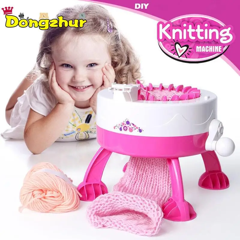 

Dongzhur DIY Manual Hats Scarves Knitting Machine Toys For Kids Gifts Children Girls Weaving Loom Toy Wool Weaver Toys DIY1715