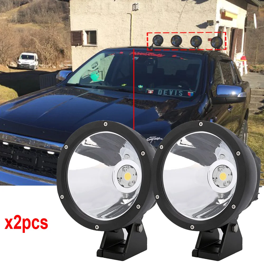 

GDCREESTAR Lighting 9888538 Cannon Black 6.7" 50W Narrow LED Spot Lights longest distance cannon led lights x 2pcs free shipping