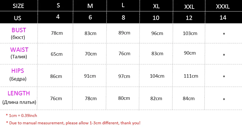 SIZE CHART-4XL