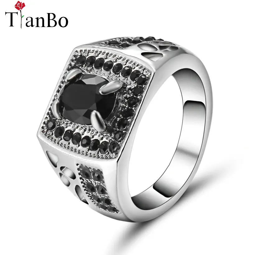 TianBo черный/белый/золотой цвет помолвки ювелирные изделия квадратный