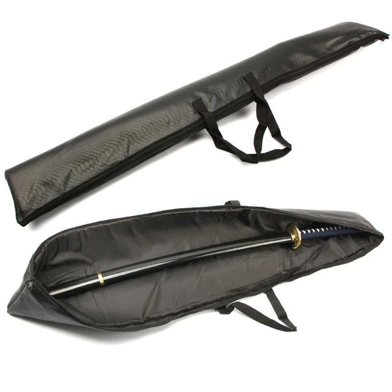 

43inch Sword Carrying Case Japanese Samurai Sword Bag Proctive Case Katana Handbag Crocodile Pattern Pu Leather