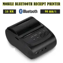 20 компл./лот Портативный Bluetooth Беспроводной 2 дюймов 58 мм Мини Android Bluetooth Порты и разъёмы Термальность чековый принтер Термальность принтер