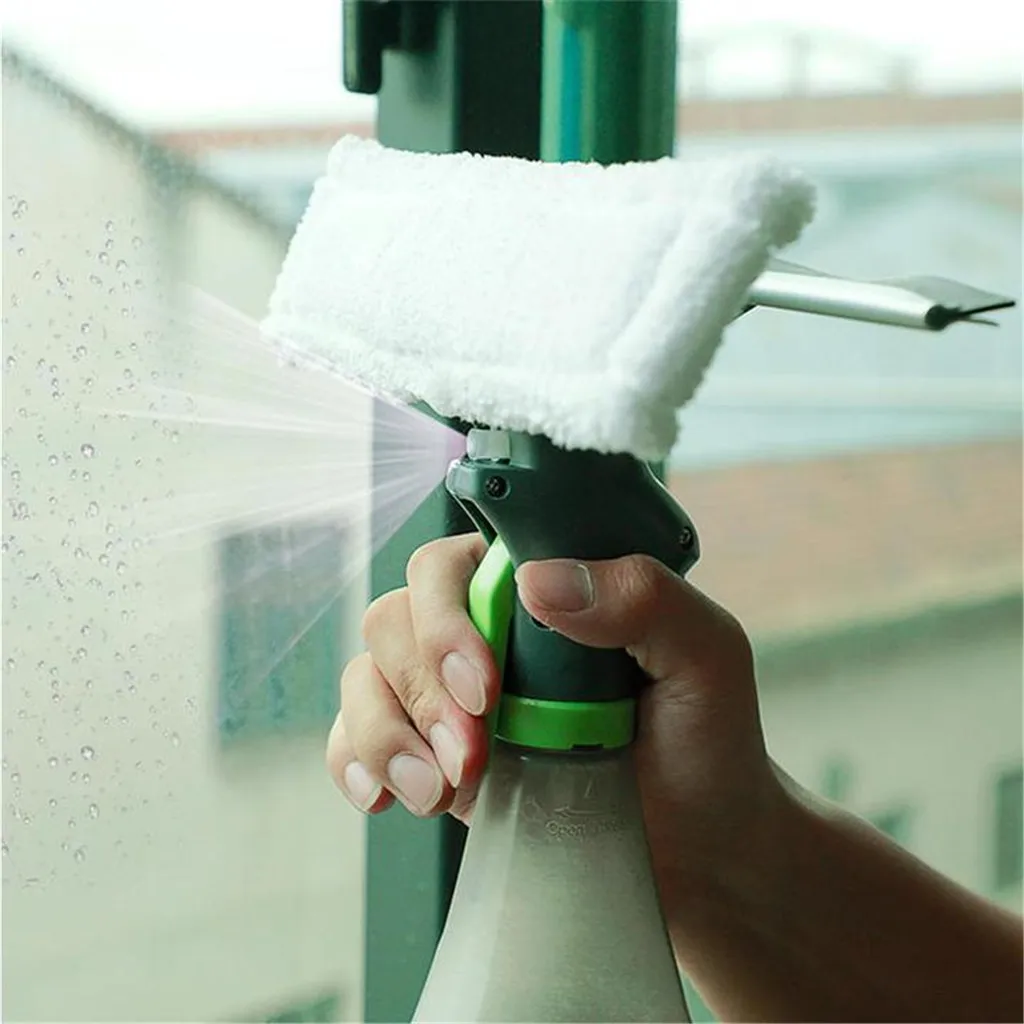 

TENSKE Spray Water Glass Scratch Car 3 in 1 Window Cleaner Spray Bottle Wiper Cloth Pad Glass Cleaner A good helper 19JUN19