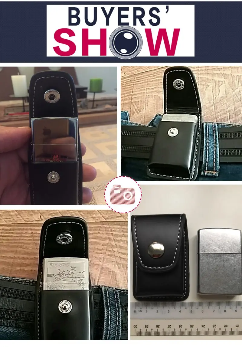 AEQUEEN Zippo Зажигалка для мужчин, держатель для прикуривателя, сумка, маленький футляр для Zippo, супер подходящий кожаный чехол, ветрозащитный черный