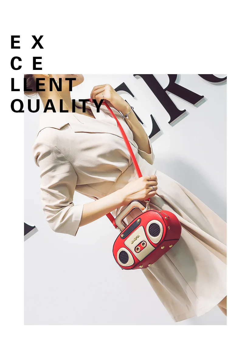 Забавная индивидуальная модная Ретро Радио Дизайнерская Женская Повседневная сумка через плечо женская сумка через плечо мини сумка-мессенджер с клапаном