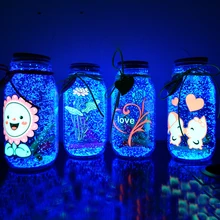 10 г светится в темноте светящиеся вечерние DIY яркая краска звезда Желая бутылка флуоресцентные частицы Brinquedos детские игрушки для детей