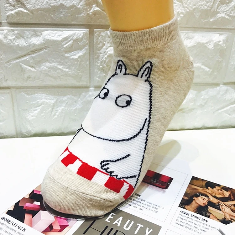 Носки с героями мультфильмов Moomin долина модные классические забавные носки Medias