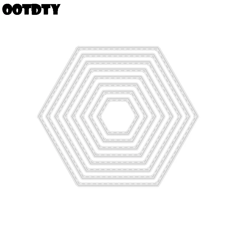 

Hexagon Background Dies Craft Die Metal Cutting Dies Cut For DIY Paper Card Making Scrapbooking Cutting Dies 2019 For Card Making