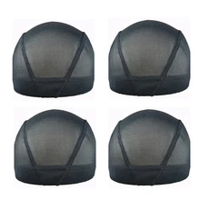 S/M/L Black Mesh Net Dome Cap For Wig Making With Weave Full Wig Cap 10pcs S/M/L Black Mesh Net Dome Cap For Wig Making With Weave Full Wig Cap 10pcs