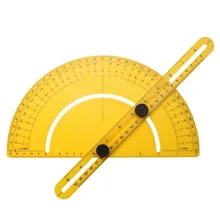 Профессиональный 0-180 градусов пластиковый транспортир круглый калибр угол 10 см длина измерительные углы инструмент угол шаблон