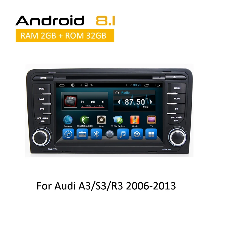 

Octa Core Android DVD CD Player GPS Navigation for Audi A3 2003-2011 Car Radio RDS Bluetooth TV 3G Wifi OBD Mirror Link Canbus