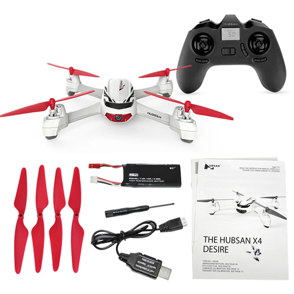 

720P WIFI FPV HD Camera 2.4G 4CH RC Drone GPS Positioning Quadcopter Auto Return Set Height Holding Helicopters Hubsan X4 H502E