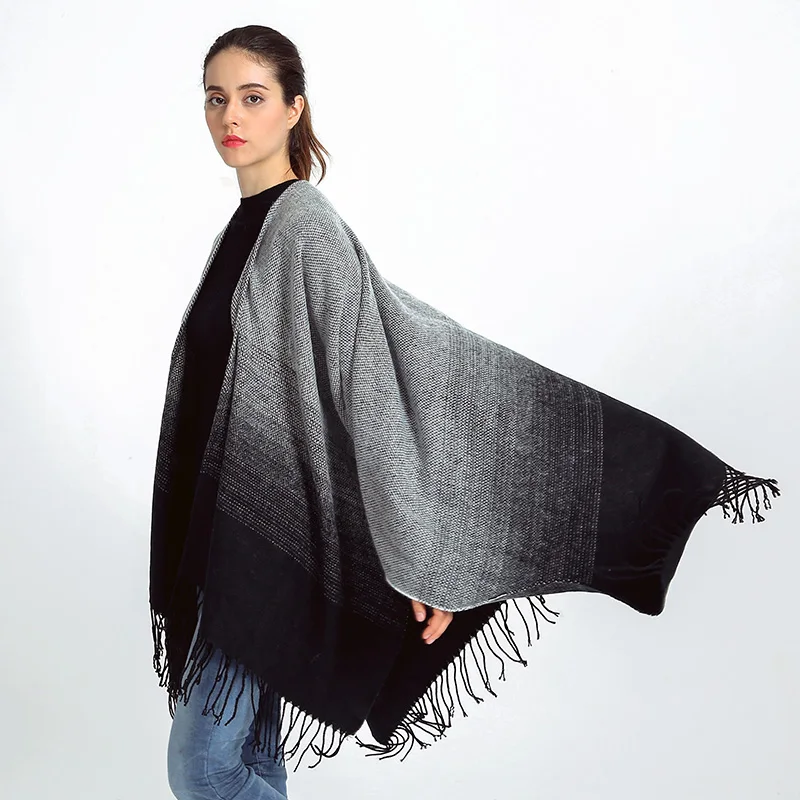 Brand Sale Cashmere Woolen Fashion Scarf Shawl PatchworkTassel Warm