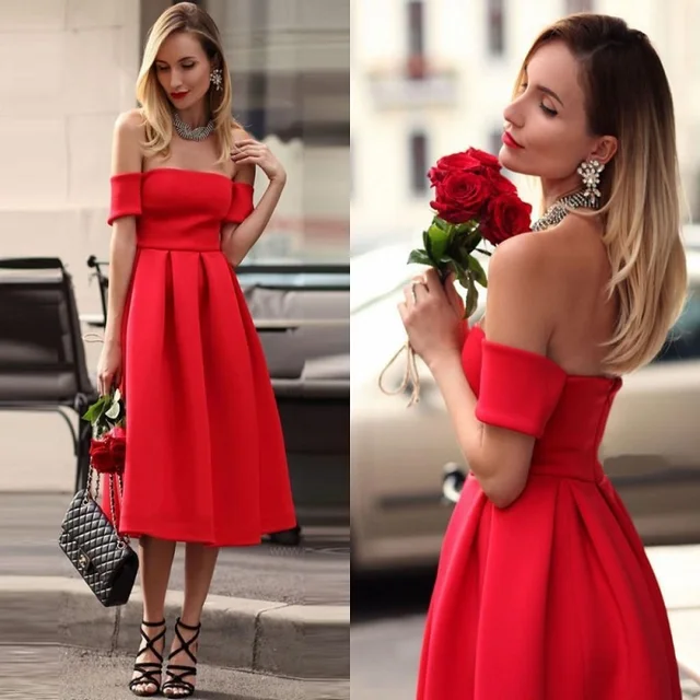 red cocktail dresses for weddings