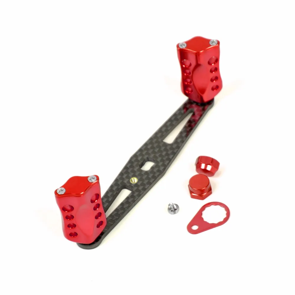 JEKOSEN NEW Replacement Carbon Fiber Straight Reel Handle for Baitcasting Reels