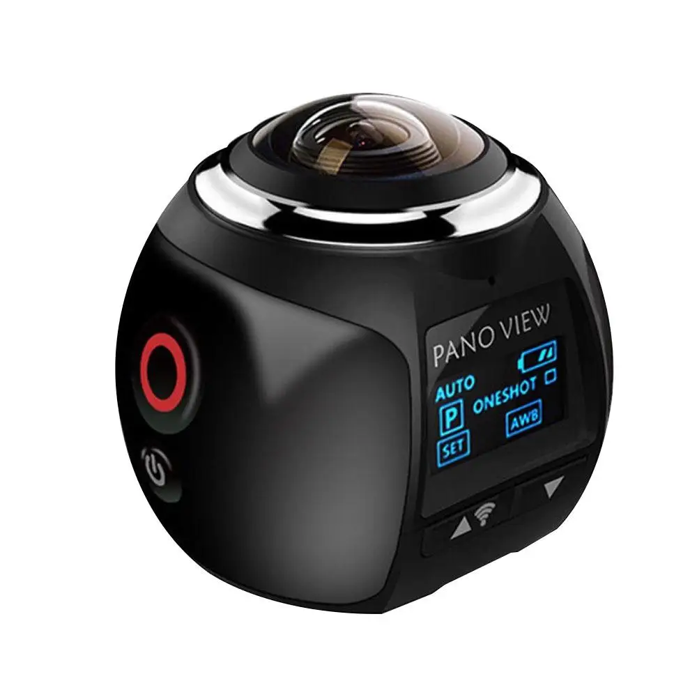 

Gizcam 360 Degree Ultra HD Video Camera LCD 16MP Panoramic WiFi Waterproof Action Cam Sport Camcorder