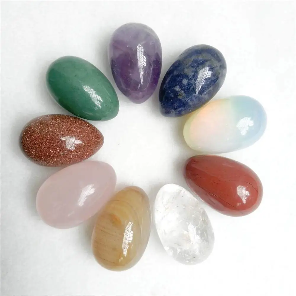 Quartz crystal anti age massages egg reiki healing natural stone and minerals home decoration for sale 1pcs | Дом и сад