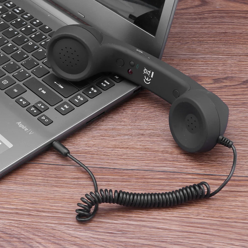 Fornorm 3 5mm radiationproof receivers retro phone telephone handset
