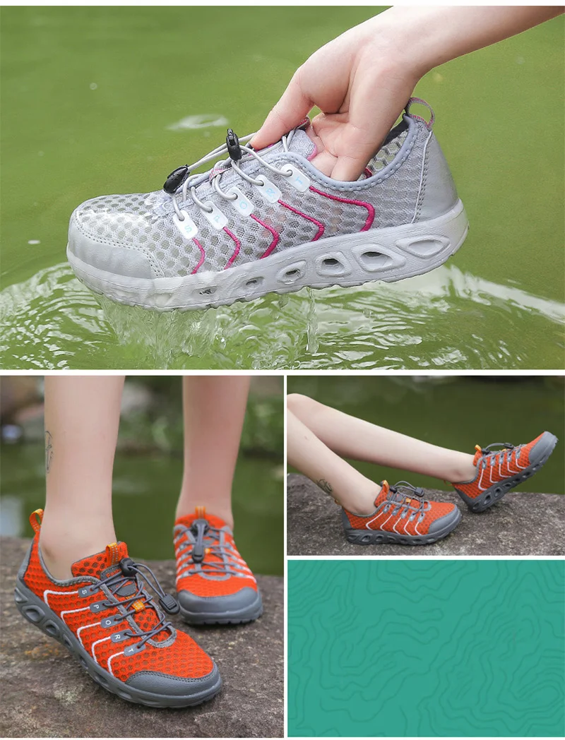 Summer Unisex Breathable Comfortable Mesh Sneakers Men Shoes Out door Wading Water Male Shoes Loafers Casual Walking (15)