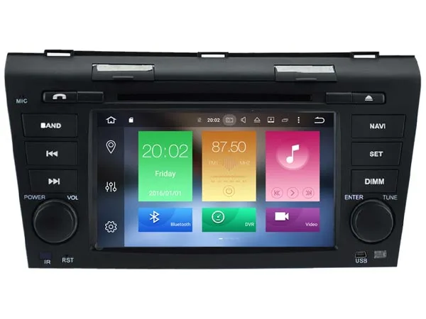Best Android 8.0 octa core 4GB RAM car dvd player for MAZDA 3 2004-2009 ips touch screen head units tape recorder radio with gps 5