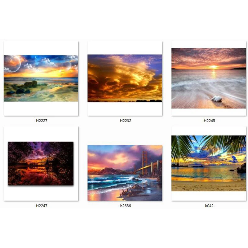 

diamond embroidery landscape sea 5d diy beach diamond painting