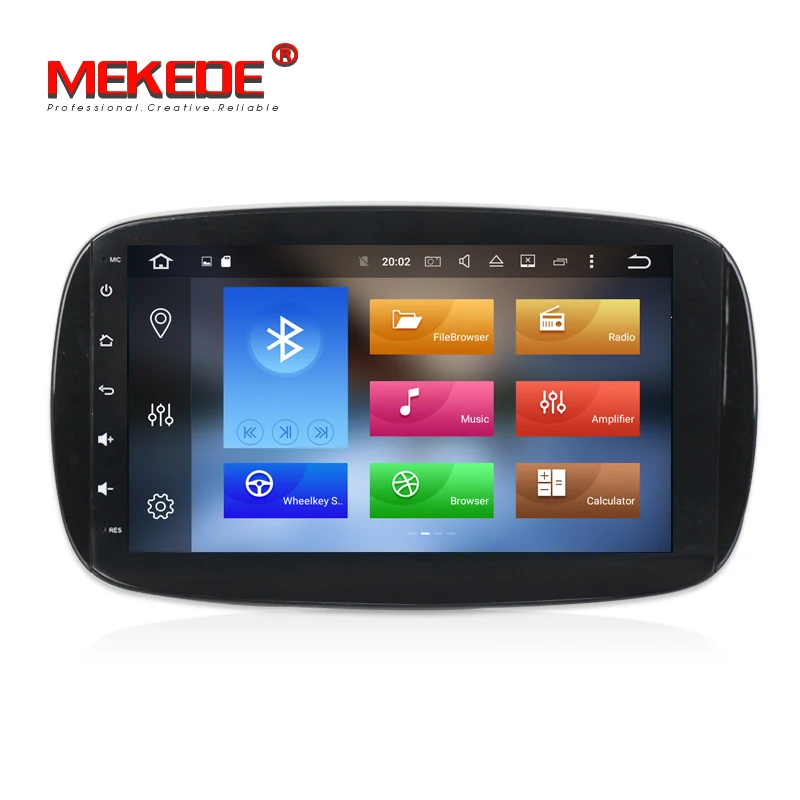 Discount MEKEDE Picture in picture function Octa core Android 8.0 Car tape recorder GPS DVD Player For Mercedes Benz SMART 2015 2016 0