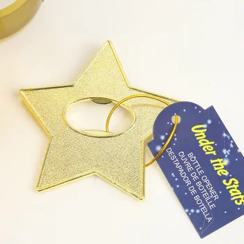 

100pcs Golden Star Shape Bottle Opener Beer Wine Opener Tool Bar Drinking Accessories Home Kitchen Party Supplies KP037