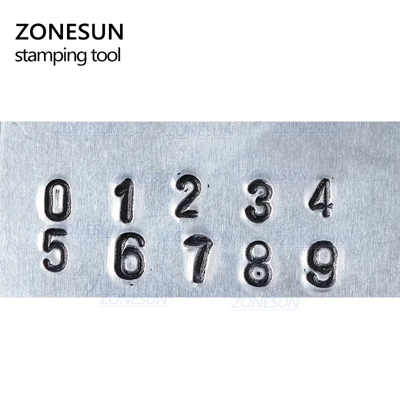 ZONESUN 9 шт. антикварные оловянные цифры из углеродистой стали прямоугольный