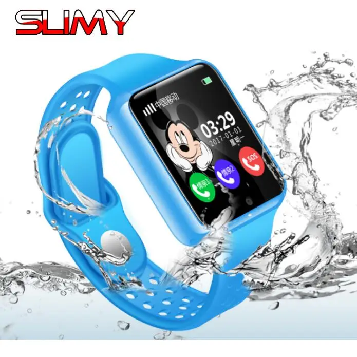 

Slimy G98 GPS Baby Smart Watch for Kids Boy Girl Apple Android Smartwatch Support 2G SIM TF Card MTK2503 Dial Call Push Message