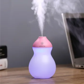 

ALDX23-GR00,Gourd humidifier mini creative USB charging portable water colorful night lamp humidifier,Mist Humidifier Air Purifi