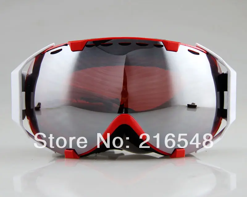 

Free shippingAdult Snow Snowboard Ski goggles Double Anti-fog Red Wine Lens Red Frame