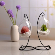 Подвесная стеклянная ваза эллипс подвесная Террариум стеклянная ваза гидропонная офисная эллипс стеклянная ваза домашнее украшение Прямая