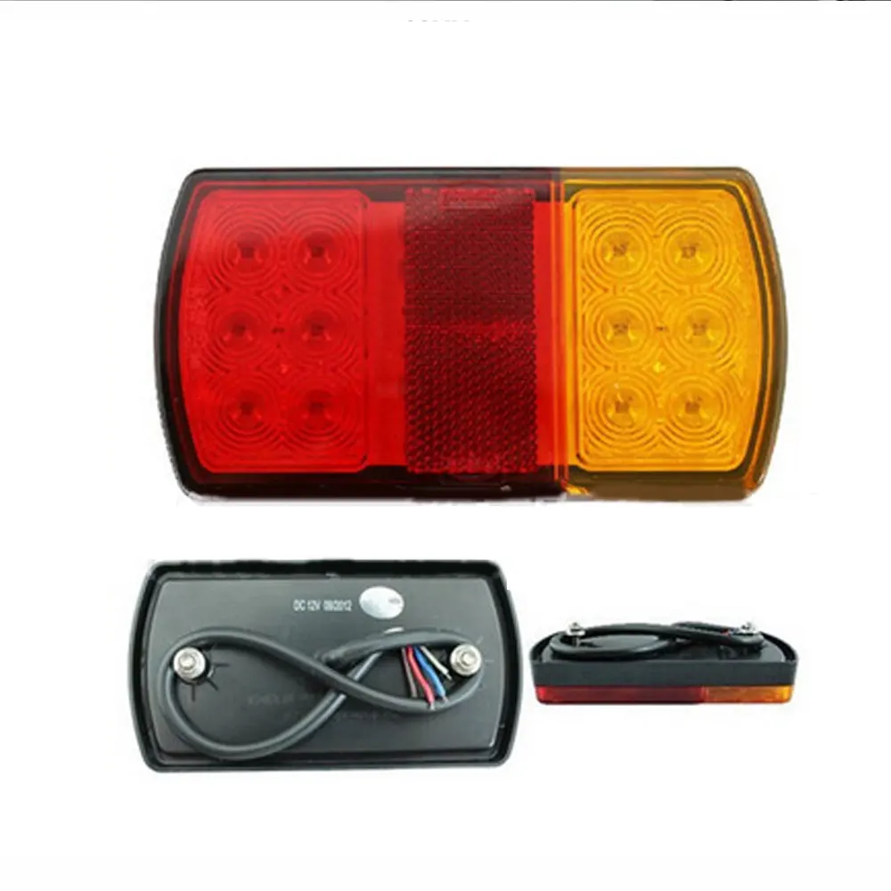 

1PC Waterproof 24 LED Taillights 12V Trailer Truck Lorry Stop Rear Tail Light Auto Car Signal Lamp Caution Indicator Fog Light