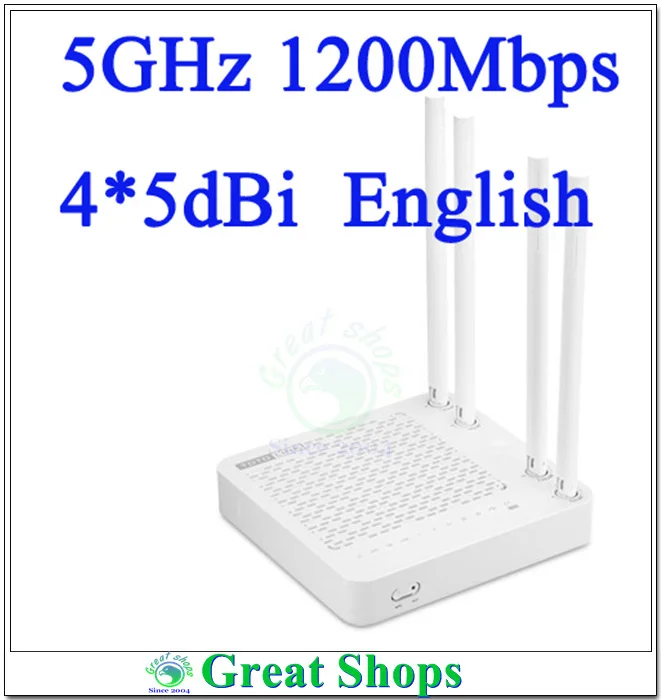 

english menu ac1200 wifi route A700R 1200Mbps 4 antenna 2.4gh +5ghz wifi wireless router