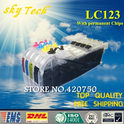 

Full Ink Refillable Cartridge Suit for Brother LC123 ,LC-123 suit for J4410DW J4510DW J4610DW J4710DW J470DW J132W J152W J552DW