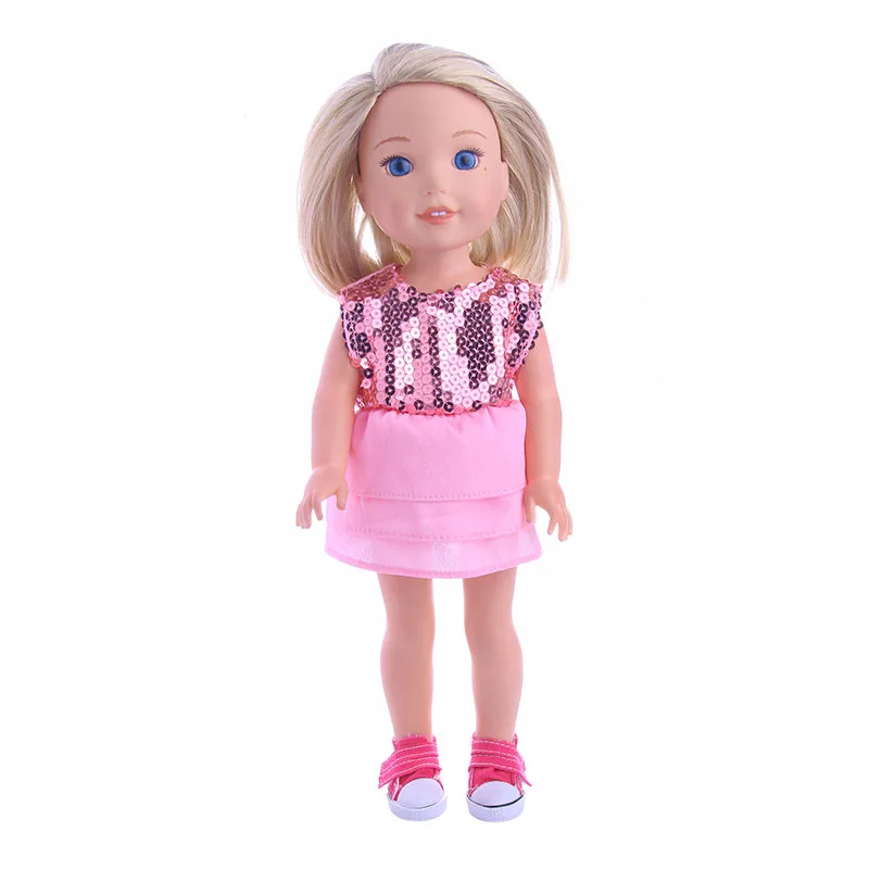 

Best sweet Gift Cute Sequin Shawl Dress for Wellie Wisher doll