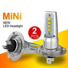 2 шт. H7 Автомобильный светодиодный фонарь cob-лампы 110 Вт 20800LM Hi/Lo луч водонепроницаемый IP67 CSP светодиодный противотуманный фонарь