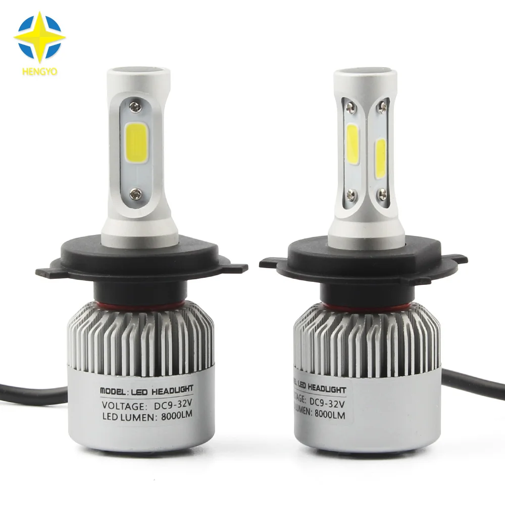 2 x H1/H3/H4/H7/H11/H13/9004/9007 8000Lm 6500k 72W Автомобильный головной светильник замена лампы Canbus