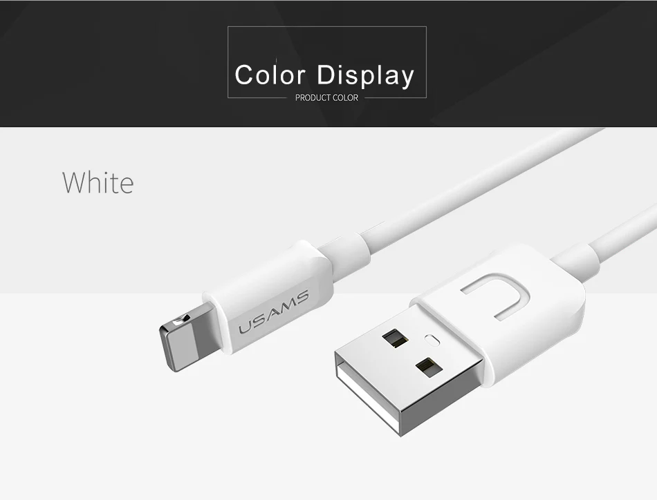 USAMS быстрое зарядное устройство кабель для iphone данных USB кабель для ipad Зарядка для iphone 5S X 8 7 6s 5 se X XS XR XSMAX Шнур адаптер данных